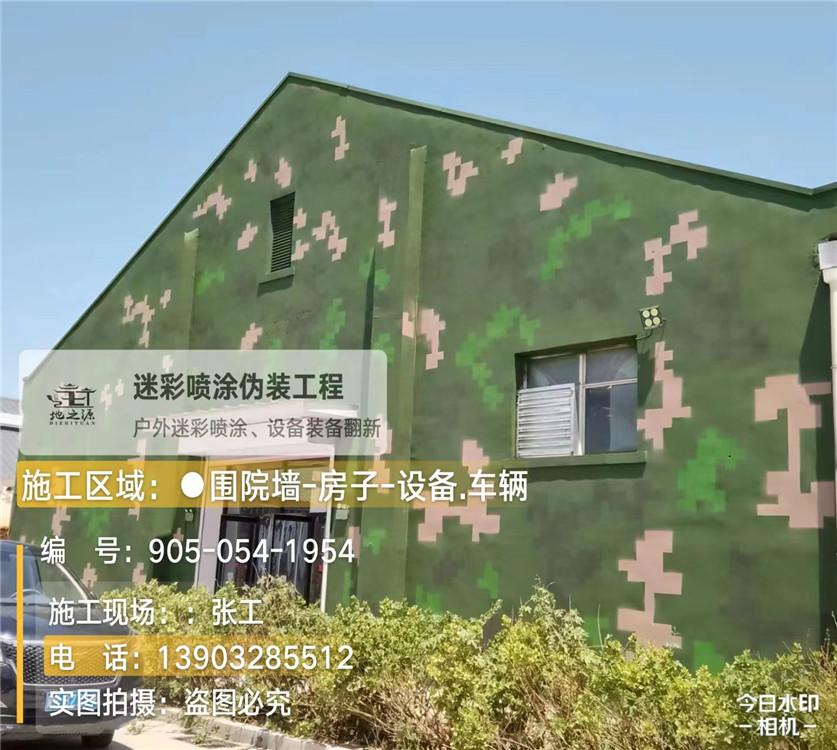 通化外墙数码迷彩漆施工报价清单(100㎡标准墙面测算)