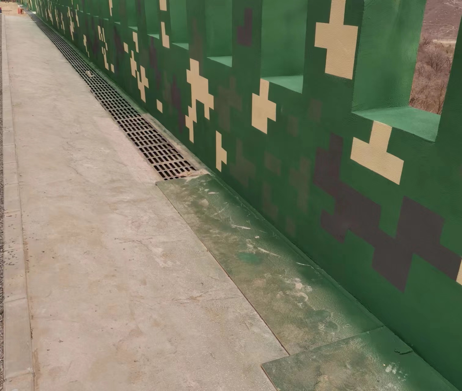 通化围墙迷彩喷涂,数迷彩漆